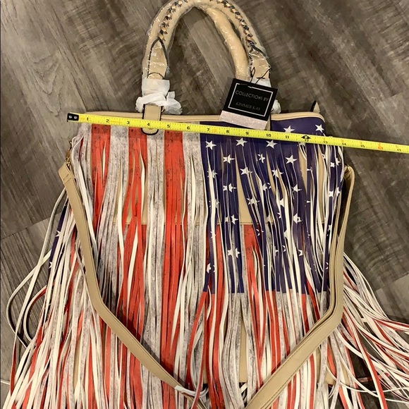 NWT! American Flag Fringe Purse! - Picture 7 of 10